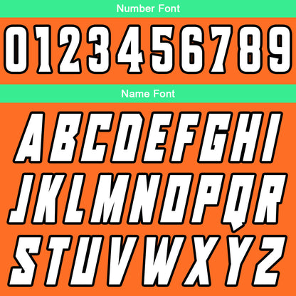 Custom Orange Green Reversible Basketball Suit for Adults and Kids Personalized Jersey