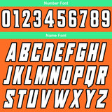 Custom Orange Green Reversible Basketball Suit for Adults and Kids Personalized Jersey
