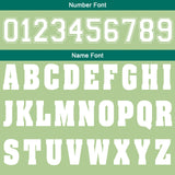 Custom Light Green Green Football Gradient Polo Shirts  Add Your Unique Logo/Name/Number