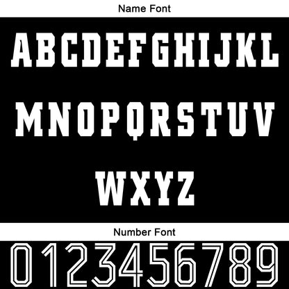 Custom Black White Baseball Jersey Personalized Gradient Team Uniforms Shirt with Name Number