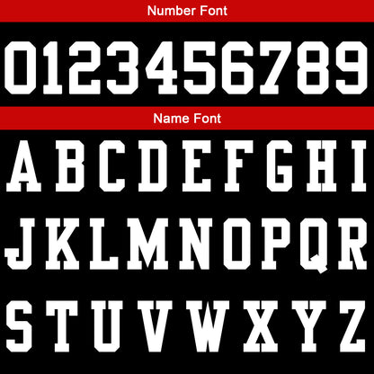 Custom Black Red Football Gradient Polo Shirts  Add Your Unique Logo/Name/Number