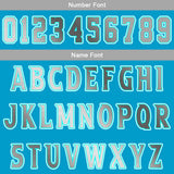 Custom Cyan Grey Basketball Jersey Uniform Suit Printed Your Logo Name Number
