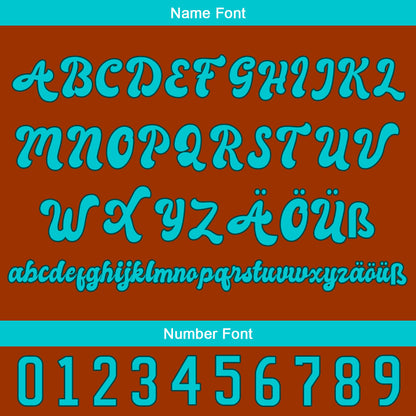 Custom Orange Cyan Baseball Jersey Personalized Gradient Team Uniforms Shirt with Name Number