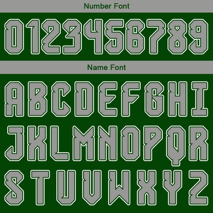 Custom Grass Green Gray White Basketball Jersey Uniform Suit Printed Your Logo Name Number