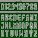 Custom Grass Green Gray White Basketball Jersey Uniform Suit Printed Your Logo Name Number