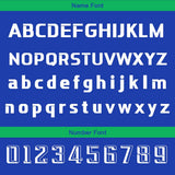 Custom Blue Green Basketball Jersey Uniform Suit Printed Your Logo Name Number