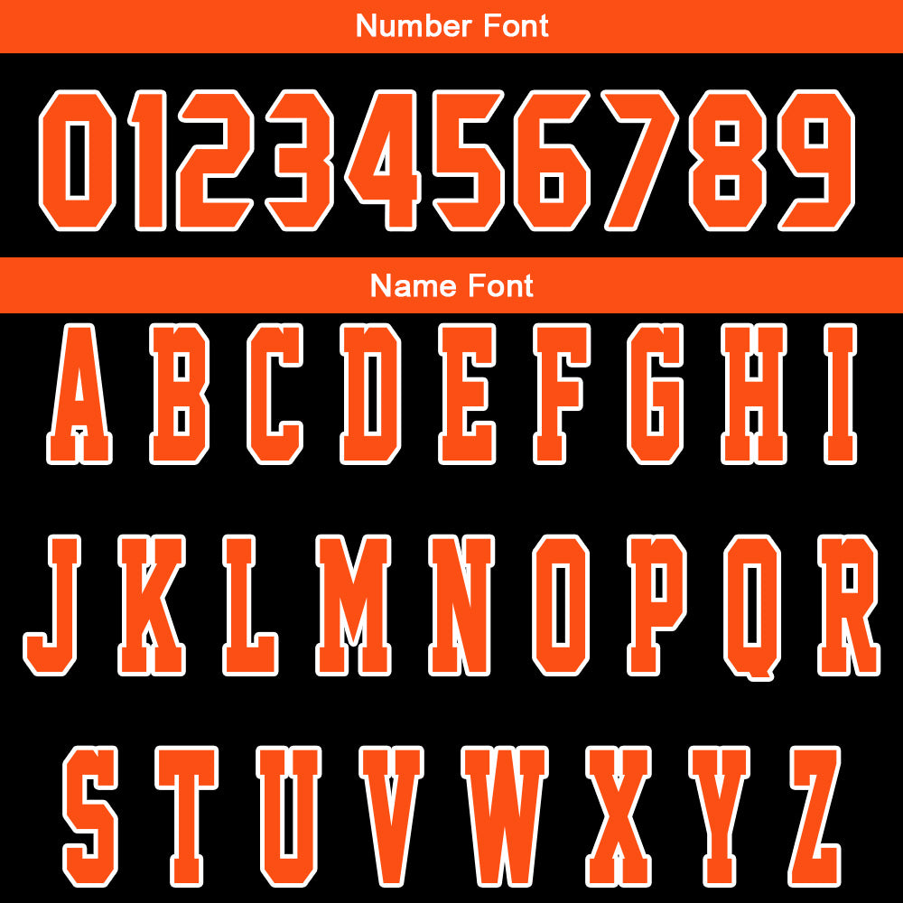 Custom Black Orange Reversible Basketball Suit for Adults and Kids Personalized Jersey