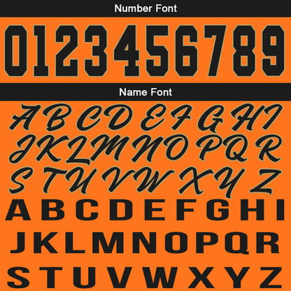 Custom Orange Black Basketball Jersey for Men Women Adult Youth Stitched Name Number Logo