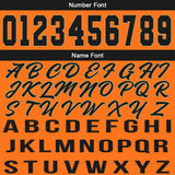 Custom Orange Black Basketball Jersey for Men Women Adult Youth Stitched Name Number Logo