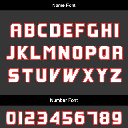 Custom Black Red Basketball Jersey Uniform Suit Printed Your Logo Name Number