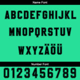 Custom Green Black Baseball Jersey Personalized Gradient Team Uniforms Shirt with Name Number