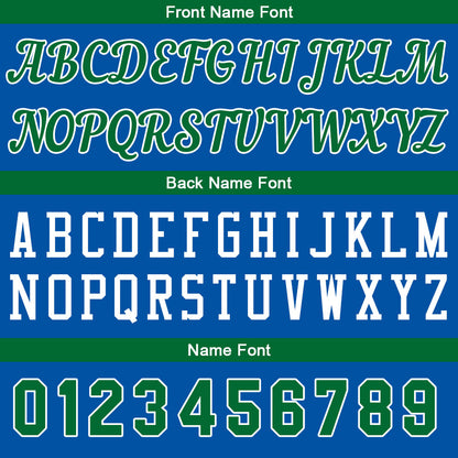 Custom Royal-Green Basketball Jersey for Men Women Adult Youth Stitched Name Number Logo
