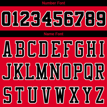 Custom Stitched Basketball Jersey for Men, Women And Kids Red-Black-White