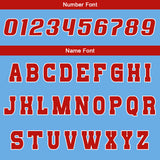 Custom Blue Red Reversible Basketball Suit for Adults and Kids Personalized Jersey