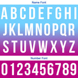 Custom Light Blue Pink Purple Football Gradient Polo Shirts  Add Your Unique Logo/Name/Number