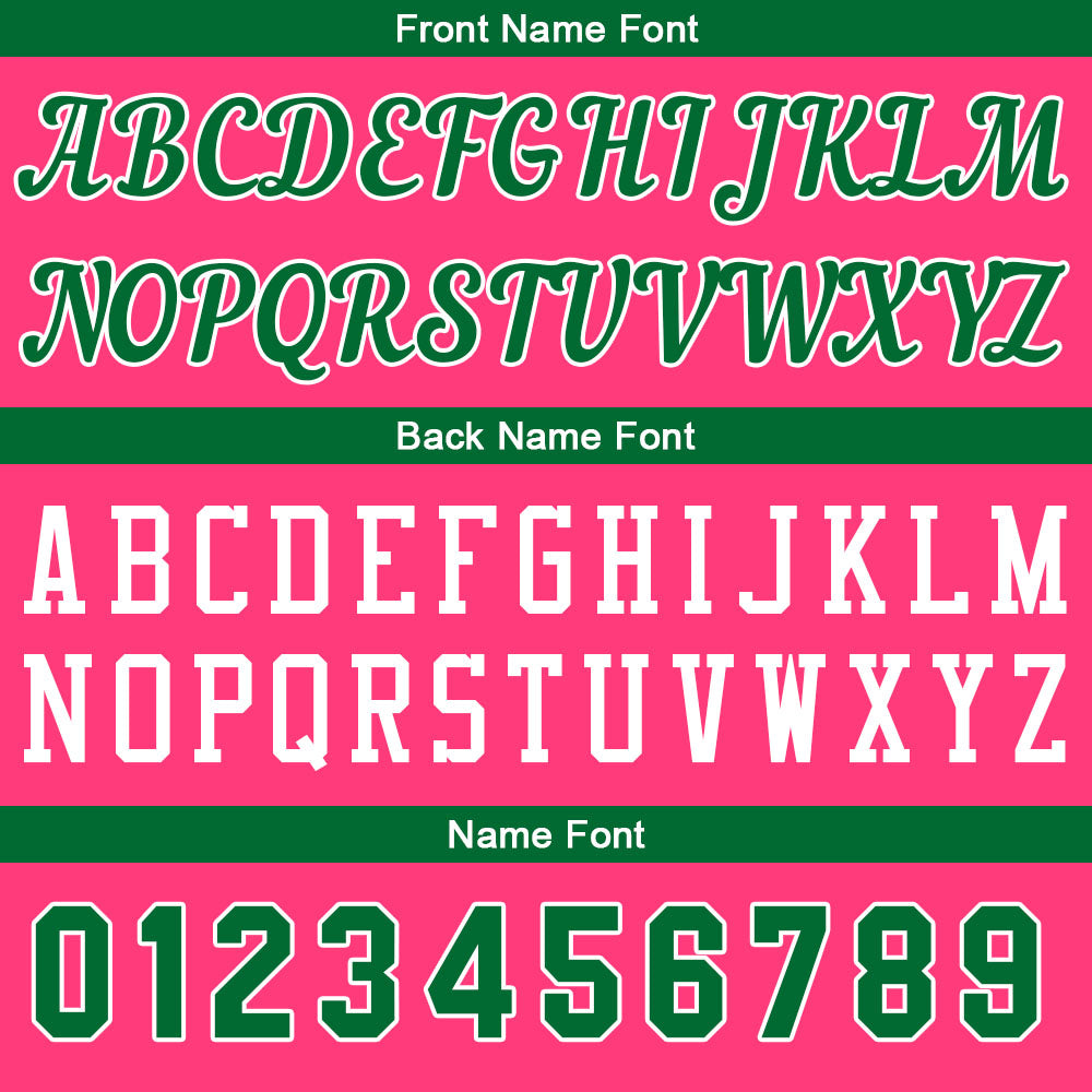 Custom Pink-Green Basketball Jersey for Men Women Adult Youth Stitched Name Number Logo