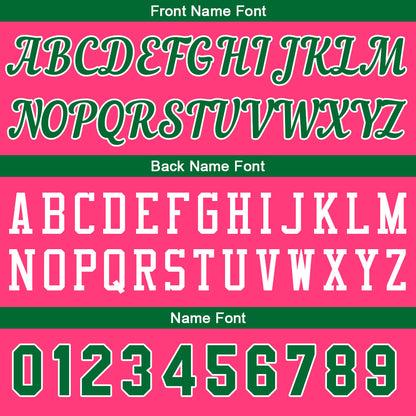 Custom Pink-Green Basketball Jersey for Men Women Adult Youth Stitched Name Number Logo