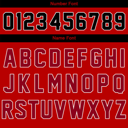 Custom Red Black Varsity Jackets for Men Women Youth Personalized Letterman Jackets