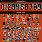 Custom Black Orange Varsity Jackets for Men Women Youth Personalized Letterman Jackets