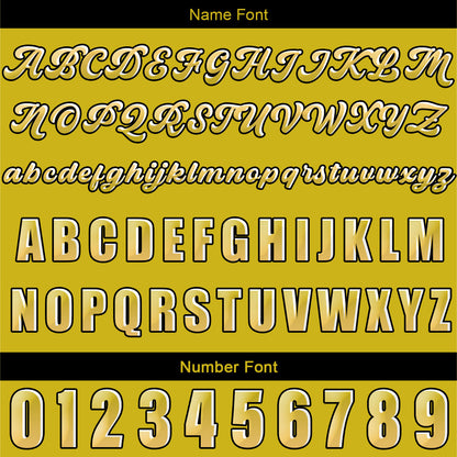 Custom Yellow Baseball Jersey Print Personalized Name, Number and Logo