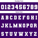 Custom Purple White Black Waterproof Varsity Jackets Personalized Stitched Name Number Logo to Letterman Jackets