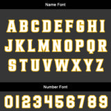 Custom Black Yellow Basketball Jersey Uniform Suit Printed Your Logo Name Number