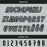 Custom Grey Black Letterman Varsity Jacket Personalized Embroidery Printing