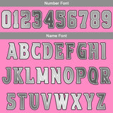 Custom Pink Grey Basketball Jersey Uniform Suit Printed Your Logo Name Number