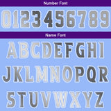 Custom Blue Purple Grey Basketball Jersey Uniform Suit Printed Your Logo Name Number