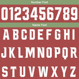 Custom Jujube Red Green Football Gradient Polo Shirts  Add Your Unique Logo/Name/Number