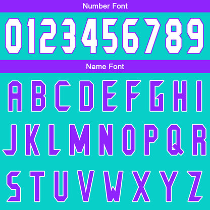 Custom Cyan Purple Basketball Jersey Uniform Suit Printed Your Logo Name Number