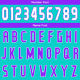 Custom Cyan Purple Basketball Jersey Uniform Suit Printed Your Logo Name Number