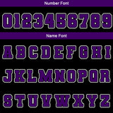 Custom Black Purple White Waterproof Varsity Jackets Personalized Stitched Name Number Logo to Letterman Jackets