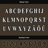 Custom Brown Black Letterman Varsity Jacket Personalized Embroidery Printing