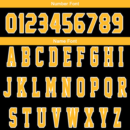 Custom Black Yellow Reversible Basketball Suit for Adults and Kids Personalized Jersey