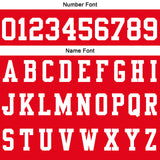 Custom Red White Football Polo Shirts  Add Your Unique Logo/Name/Number