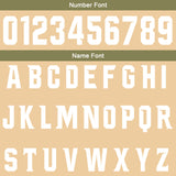 Custom Khaki Army Green Football Gradient Polo Shirts  Add Your Unique Logo/Name/Number