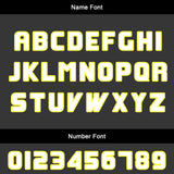 Custom Black Lemon Yellow Basketball Jersey Uniform Suit Printed Your Logo Name Number