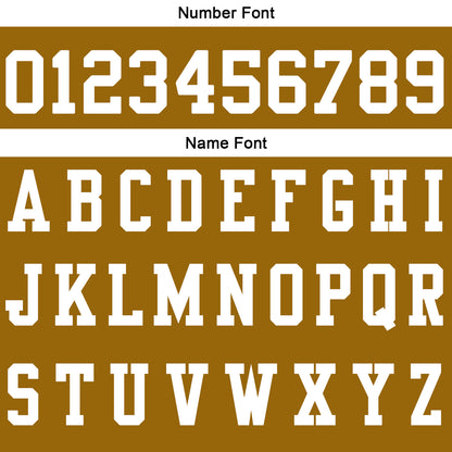 Custom Brown White Football Polo Shirts  Add Your Unique Logo/Name/Number