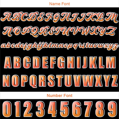 Custom Orange Baseball Jersey Print Personalized Name, Number and Logo
