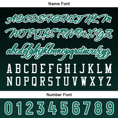 Custom Black Green Button Down Baseball Jersey for Men Women Adult Youth Print Name Number Logo