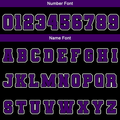 Custom Black Purple White Waterproof Varsity Jackets Personalized Stitched Name Number Logo to Letterman Jackets