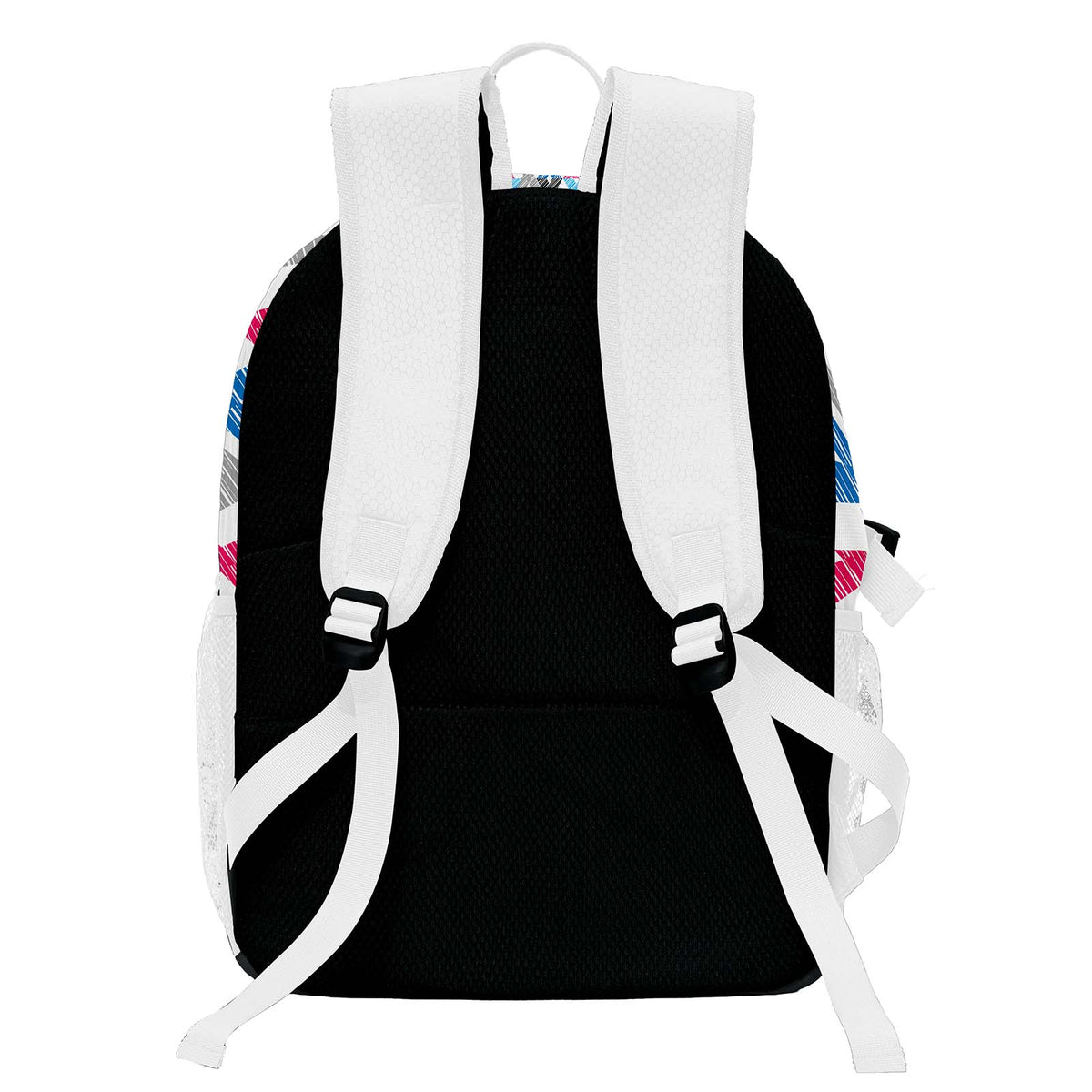 Custom White Basketball Soccer Backpack Personalized Player Names - Numbers & Team Logo #150-BP-0914-0026