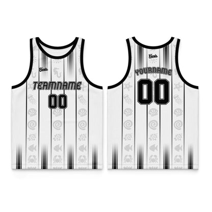 Custom Black Gray Wide Shoulder Basketball Jersey, Breathable Mesh Team Uniform for Adult & Yout