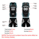Custom Black Dull Green Reversible Basketball Suit for Adults and Kids Personalized Jersey