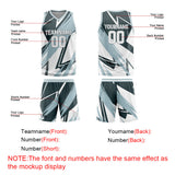 Custom Dull Green White Basketball Jersey Uniform Suit Printed Your Logo Name Number