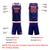 Custom Navy Red Basketball Jersey Uniform Suit Printed Your Logo Name Number