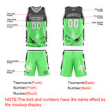 Custom Green Grey Basketball Jersey Uniform Suit Printed Your Logo Name Number