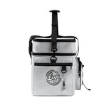 Custom Grey Black All-Over Print Double Layer Insulated Cooler Bag - Waterproof 600D Oxford Picnic Tote for Team Events & Outdoor BBQ