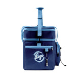 Custom Blue White All-Over Print Double Layer Insulated Cooler Bag - Waterproof 600D Oxford Picnic Tote for Team Events & Outdoor BBQ